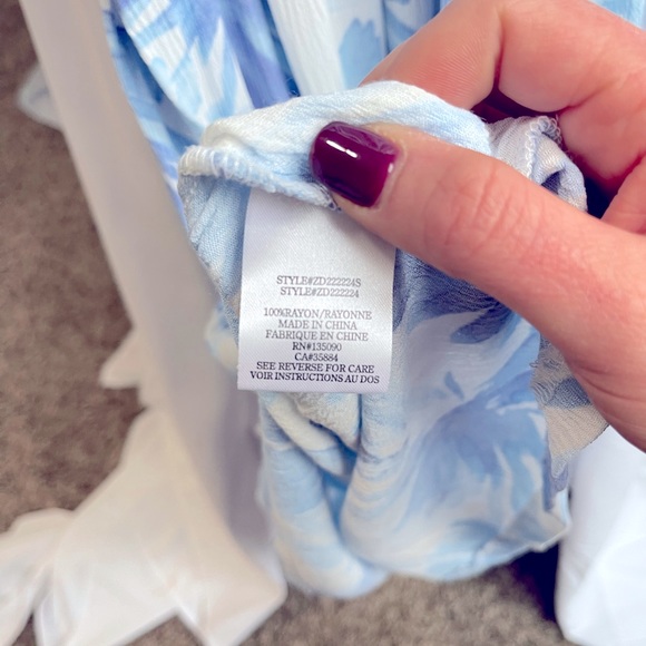 Z Supply Lido Watercolor Maxi Dress W/ Pockets - Picture 7 of 8